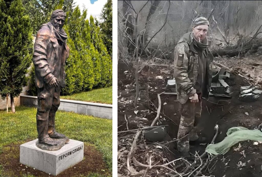 Monument to Ukrainian Hero Oleksandr Matsiyevskyi