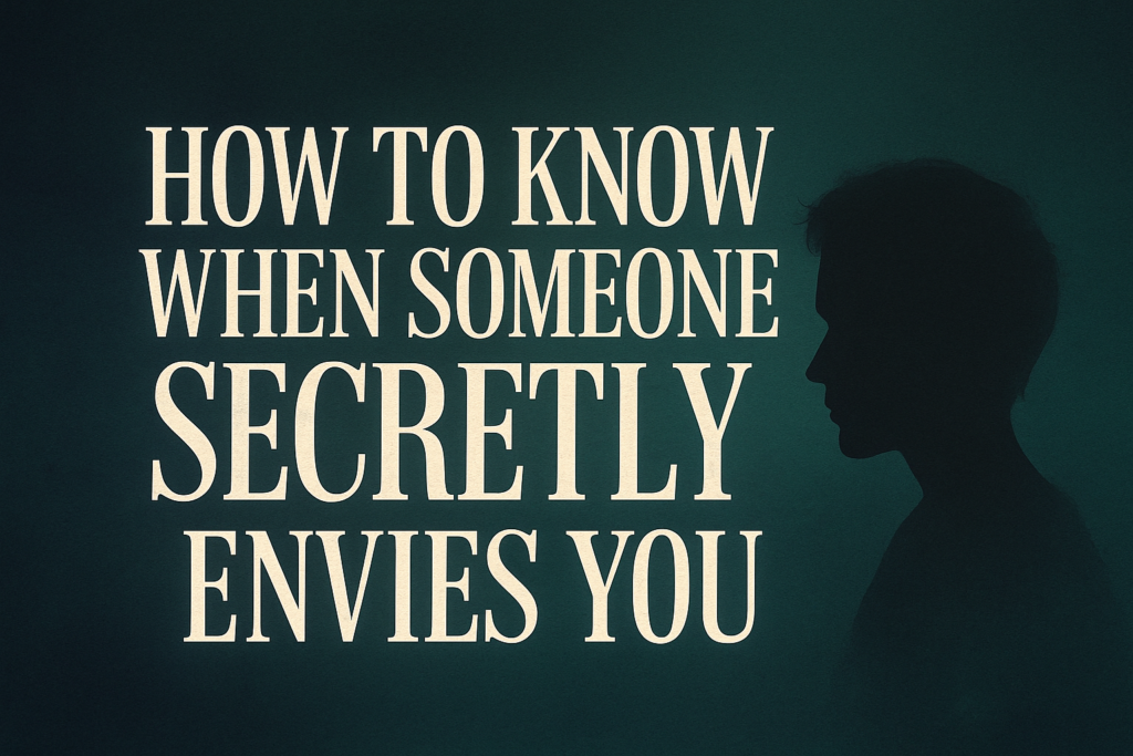 Signs Someone Secretly Envies You Psychology Behind Jealousy