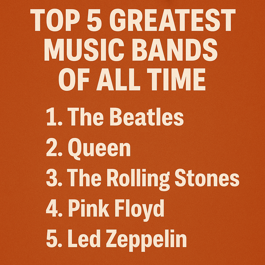 Top 5 Greatest Music Bands of All Time
