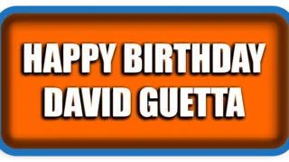 Happy Birthday, David Guetta