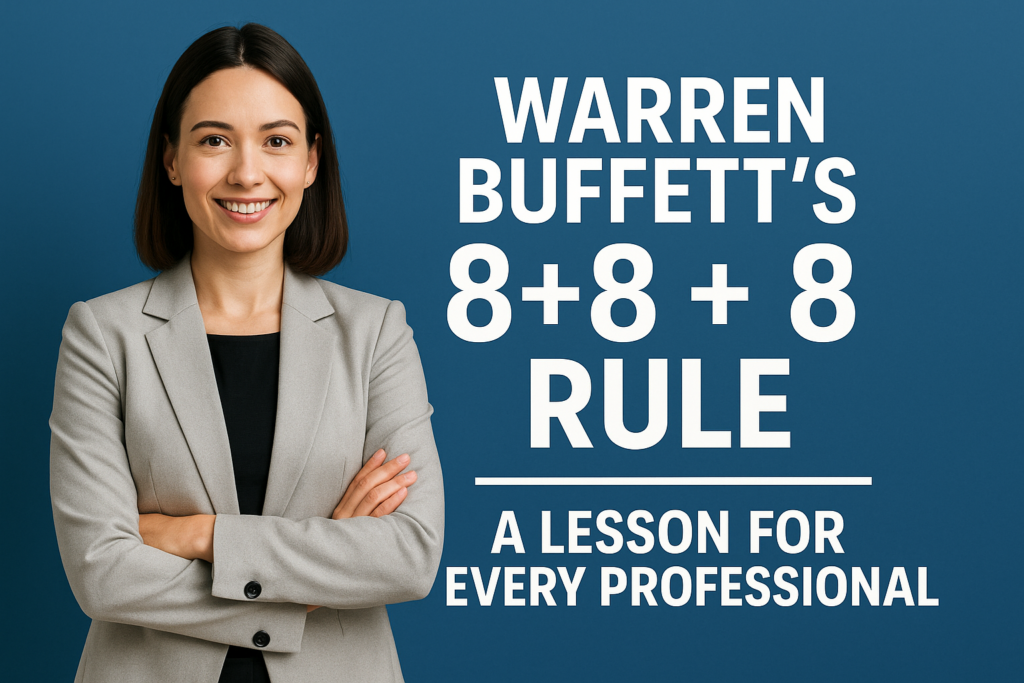 Warren Buffett’s famous 8+8+8 Rule