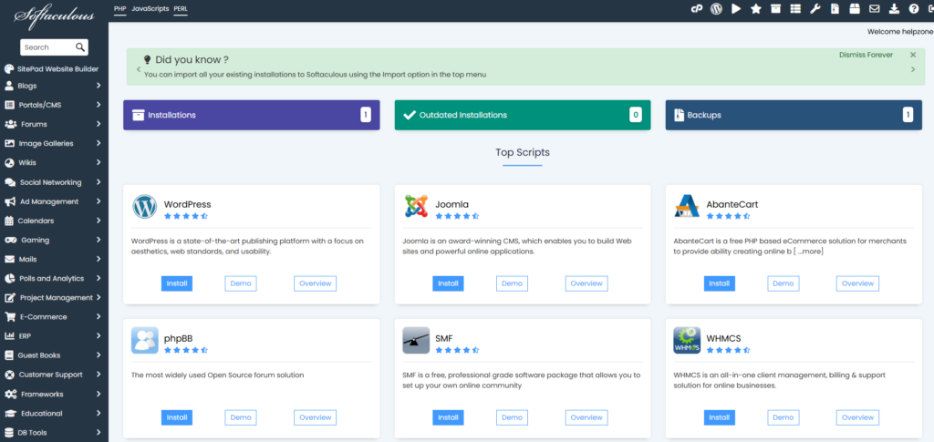 Softaculous Backups Into Your Workflow