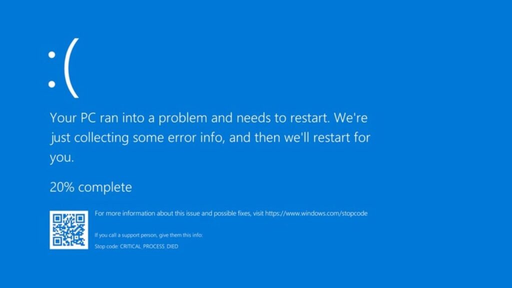 Blue Screen of Death (BSOD)