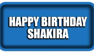 Happy Birthday Shakira