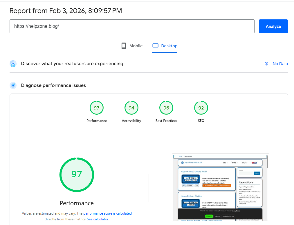 How We Achieved a 97 PageSpeed Score