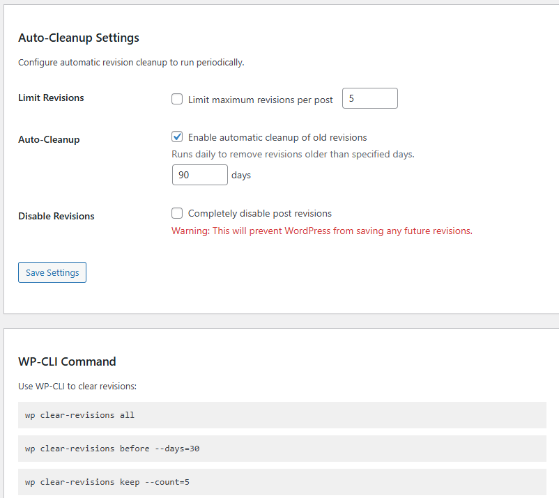 Using wp_delete_post_revision for Proper Cleanup