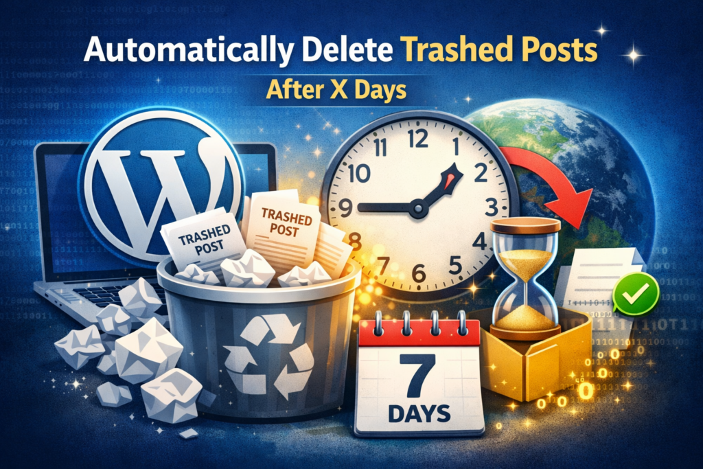 Automatically Delete Trashed Posts After X Days (WordPress PHP)