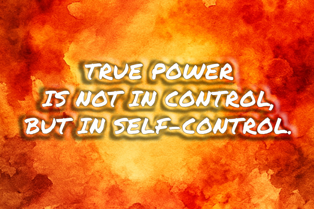 Control and self-control