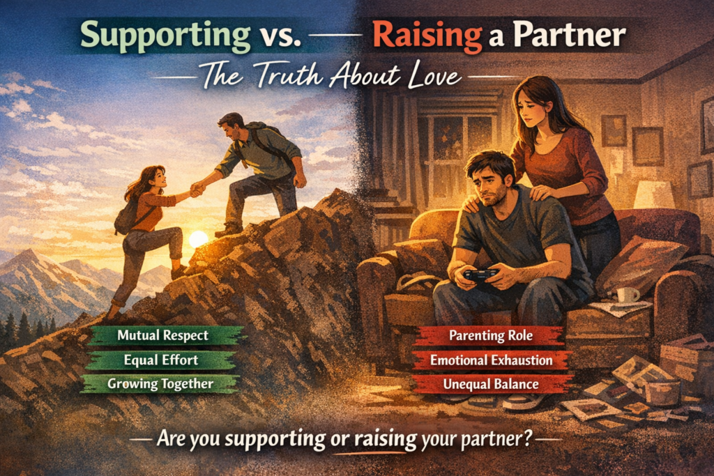Supporting vs Raising a Partner The Truth About Love
