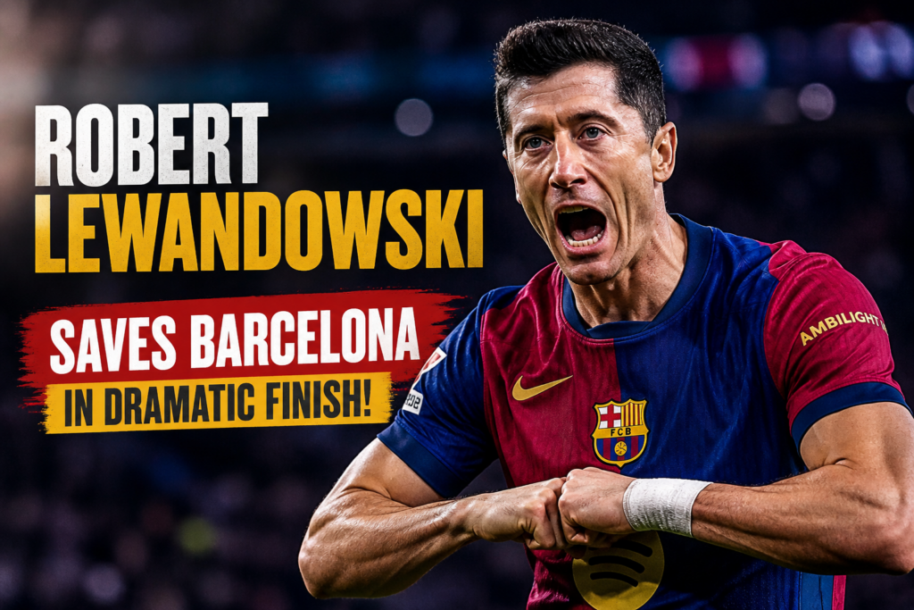 Robert Lewandowski Saves Barcelona in Dramatic Finish