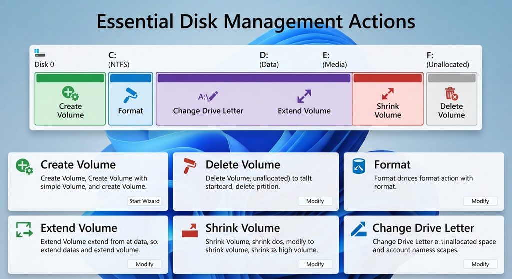 Essential Disk Management Actions