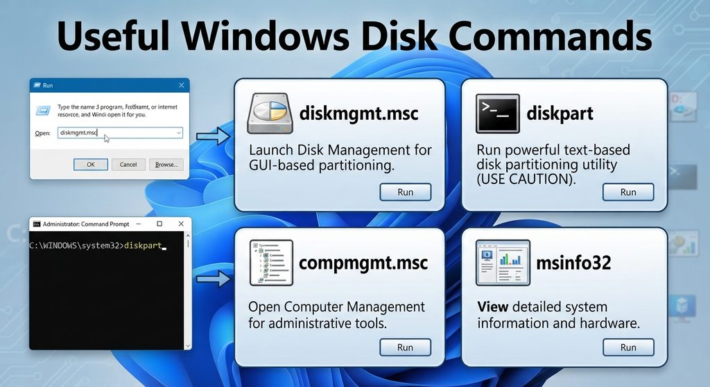 Useful Windows Disk Commands