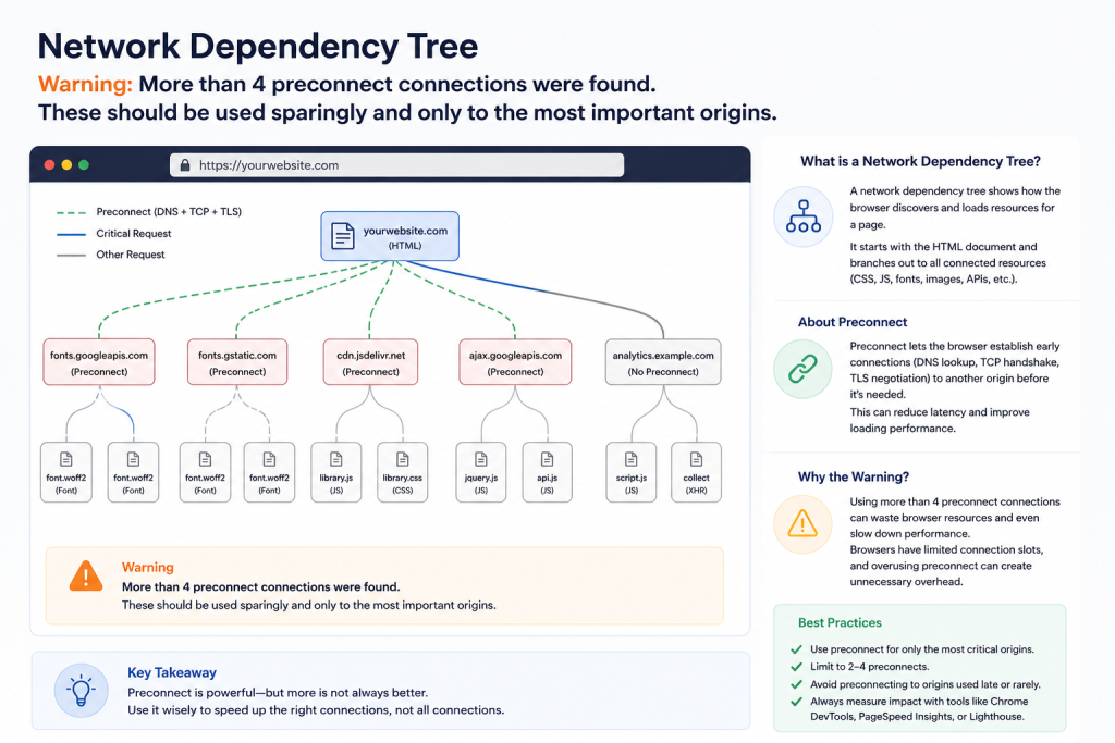 Network dependency tree WordPress