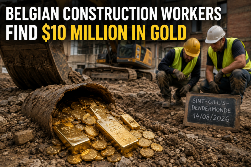 Belgian construction workers find gold