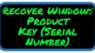 Recover Windows Product Key With a VBS File