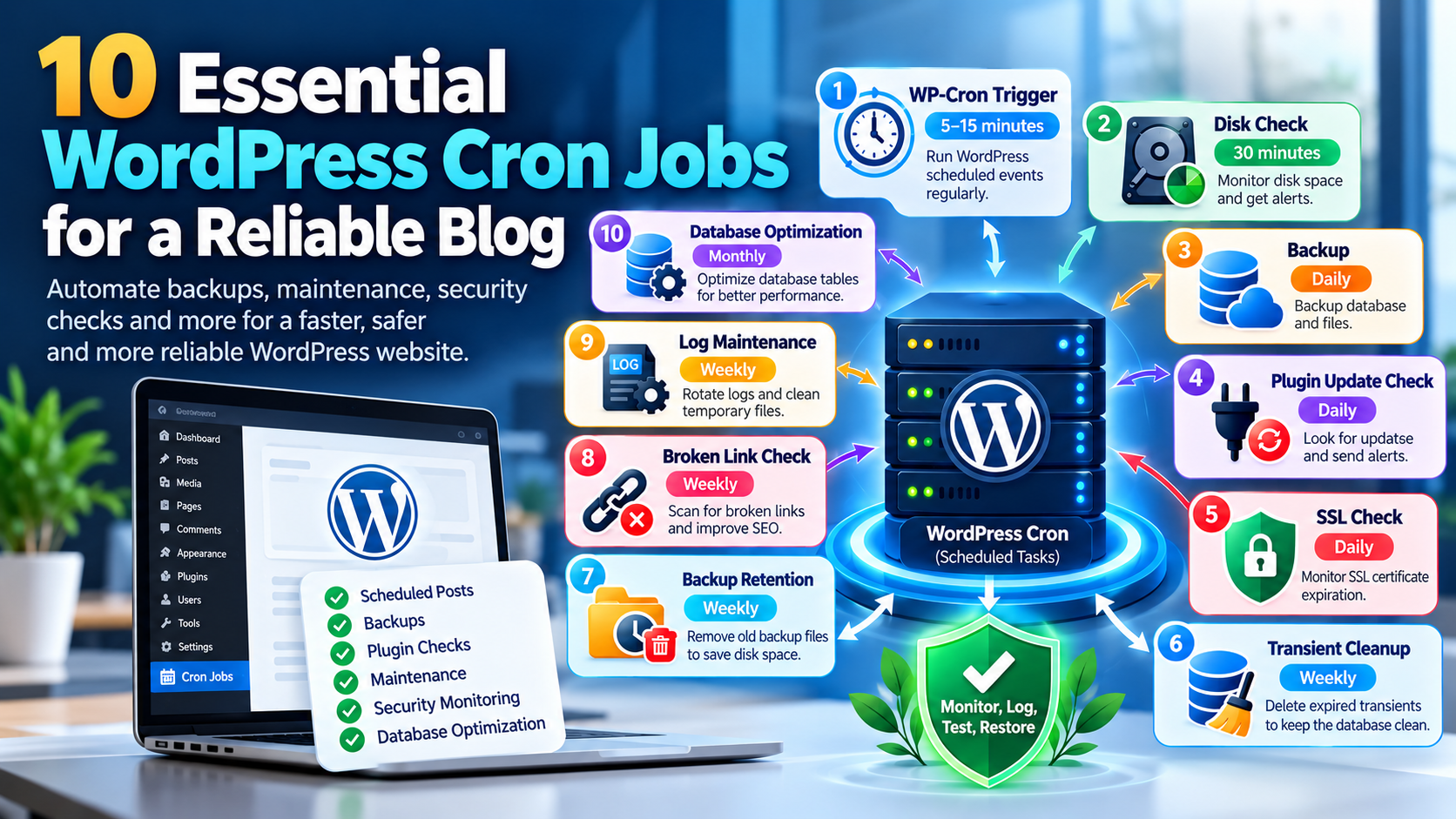WordPress Cron Jobs Infographic