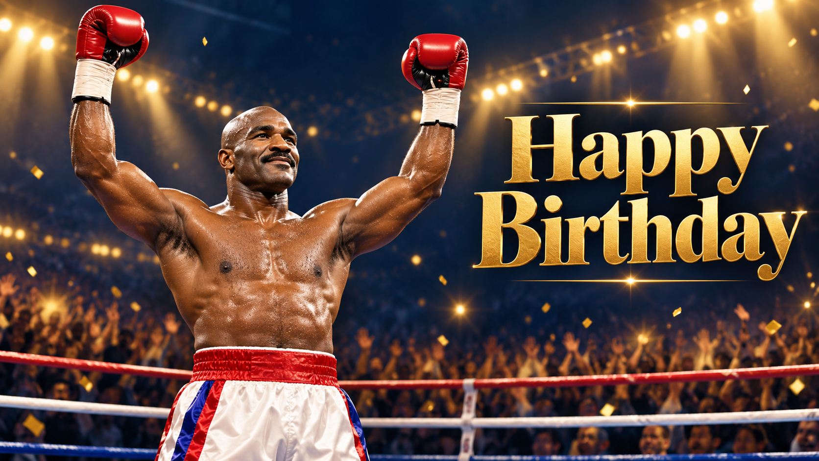 Evander Holyfield’s Golden Birthday Tribute