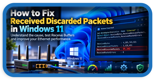 How to Fix Received Discarded Packets in Windows 11