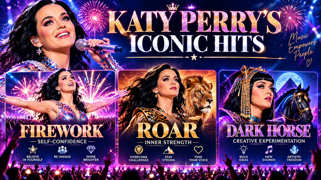 Katy Perry career timeline from her birth in 1984 to her 42nd birthday in 2026, including major album milestones.