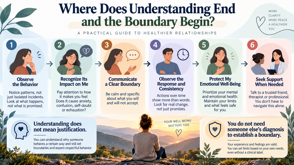 Steps for establishing healthy boundaries in a relationship involving narcissistic or harmful behaviors