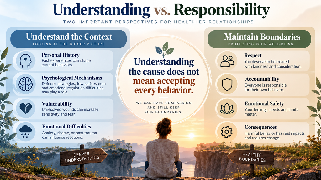 Understanding narcissism does not remove responsibility for behavior that harms other people
