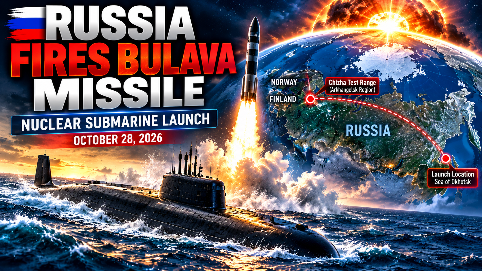 Russia Launches Bulava Missile From Nuclear Submarine